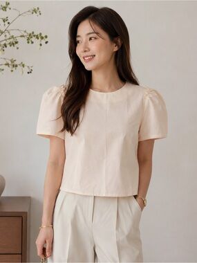 Souk Indigo Pale Pink Top NWT